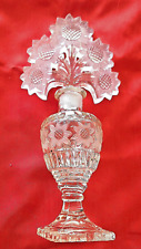 Imperial Glass -  Irice Vintage 1940s Sunflower Perfume Bottle & Stopper - MINT picture