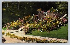 Blooms At River Terrace Bellingrath Gardens Mobile Alabama Linen Postcard picture