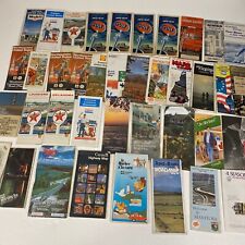Vintage Misc Fold Out Map Collection Canada US Eastern & Southern States 39 Lot picture