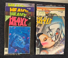 Heavy Metal Magazine Lot Of 8 1980 January-March May June Aug Oct December picture