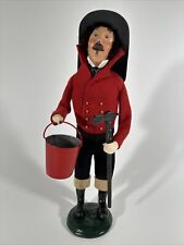 Byers Choice 2002 The Carolers Collection Mustache Fireman Bucket and Axe picture
