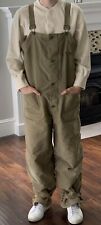 US WW2 Army Tanker Bibs Sz M 1944 Worn Rare WWII Pants Trousers Overalls 40s USN picture
