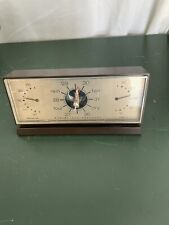 Honeywell Weather Station Vintage N30A Brown Desktop Barometer Humidity Temp picture