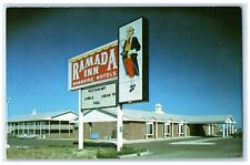 c1950's The Ramada Inn Motel & Restaurant Cottages Colby Kansas Vintage Postcard picture