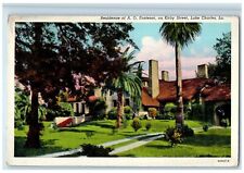 1944 Residence A O Fontenot Kirby Street Lake Charles Louisiana Vintage Postcard picture