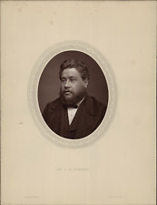 Lock & Whitfield, Portrait of Charles Haddon Spurgeon Woodburytype. This Woodbur picture