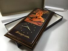 VTG SNAP-ON TOOLS LINGERIE PINUP GIRL WALL CLOCK SIGN 80's Christmas Girlie Sexy picture