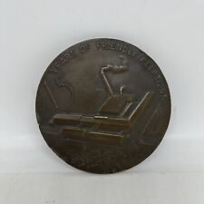 Vintage Goodyear 15 Years Of Friendly Relations Bronze Award Plaque Medal picture