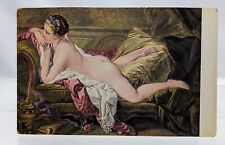 German Art François Boucher Nude Marie-Louis O'Murphy Portrait Antique Postcard  picture