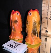 MCM Chalkware FISH Salt and Pepper Shaker Set picture