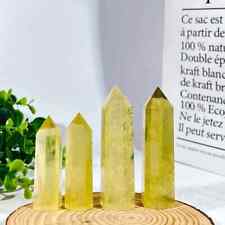 Rare Natural Healing Stone Citrine  Crystal Wand Reiki Obelisk Tower Point picture