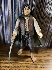 LORD OF THE RINGS FRODO BAGGINS 6 IN POSABLE ACTION FIGURE W/ SWORD TOY BIZ 2002 picture