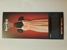 Treasures Hard Rock Cafe Miami Shakira Dress Promotional Card Flyer picture
