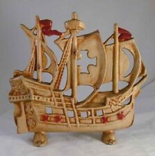 Decorative Cast Iron Doorstop of Sail Ship or Galleon picture