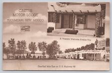 Tucumcari New Mexico NM Cactus Motor Lodge Motel Route 66 Vintage Postcard picture