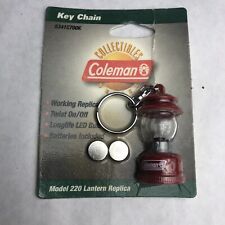 Coleman Collectable Red Miniature Lantern Keychain Light Vintage Style Model 220 picture
