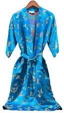 Planls Made in China 100% Silk Butterfly Women’s Kimono Robe S/M picture