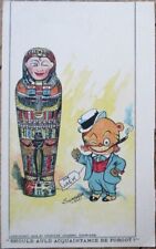 Jimmy Swinnerton 1906 Postcard, Mr. Jack, Artist Signed, Sarcophagus, Mummy picture