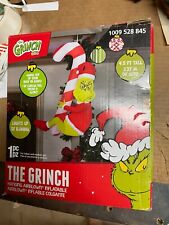 Gemmy The Grinch 4.5' Tall Hanging Inflatable Christmas Decoration Nice Shape picture