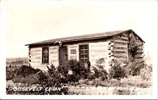RPPC Real Photo Postcard - Roosevelt Cabin - Bismark, North Dakota picture