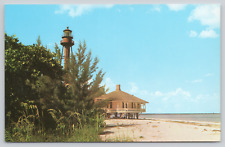 Postcard Florida, Sanibel Island Lighthouse Point Vintage A190 picture