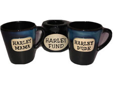 GANZ Harley Mama Papa Mug Set with Money Jar Harley Davidson Coffee Set picture