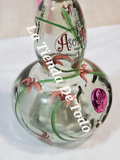 EMPTY GLASS TEQUILA BOTTLE IN SHAPE OF A GOURD OR BULITO FOR ASOMBROSO FANS picture