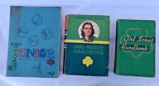 GSA Girl Scout Handbooks Lot (3) Vintage Hard & Soft Covers. 1942, 1947, 1963 picture
