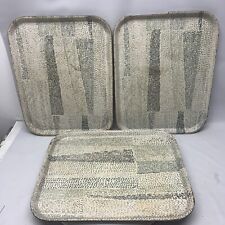 (3) Vintage MCM BOLTA 458, 457, 453 Lunch Cafeteria Trays 18x14 USA picture