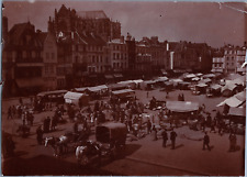 France, Beauvais, Place du Marché, Vintage Print, ca.1890 Vintage Print Print picture