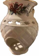 LENOX WINTER GREETINGS Holiday FRAGRANCE WARMER Tea Light Wax Warmer Porcelain picture