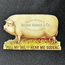 1880s Nelson Morris Novelty Trade Card 