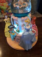 Princess Wishing Fountain Snow Globe Musical Disney Store Exclusive RARE picture