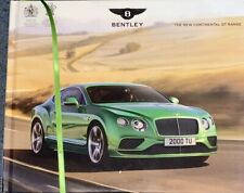 Bentley Continental GT GTC V8 V8S W12 2015 Hardcover Brochure picture