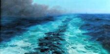 Art Oil painting Lionel+Walden-Le+Sillage+Du+Paquebot+France seascape 48