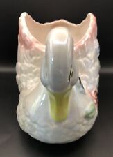 Vintage Extra Large Swan Planter Ceramic Luster Ware 11x7 Inches picture