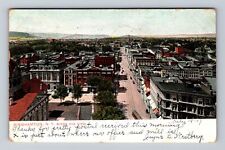 Binghamton NY-New York, Birds Eye View Binghamton, Vintage c1907 Postcard picture
