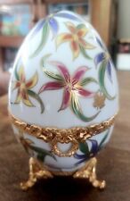 Limoges Neiman Marcus Hand Painted Hummingbird Egg picture