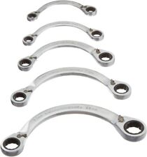 5 Pc. 12 Pt. Reversible Half Moon Double Box Ratcheting Wrench Set, Metric picture