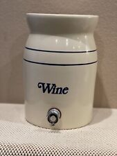 Wine Stoneware Crock with Spigot and Lid picture