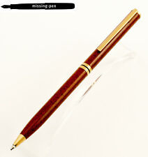 Very slim Waterman Master Ballpoint Pen in Tobacco Brown Marble from around 1977 picture