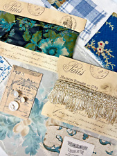 Antique & Vintage French Fabric & Lace Project Bundle STUNNING picture