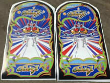 Galaga Arcade Game Side Art 2pc Set Laminated Highest Quality 3 Mil OEM Size picture