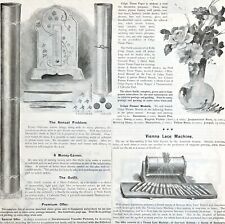 Home Craft Supplies & Metalwork 1897 Advertisement Victorian Full Page DWII5 picture