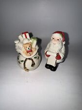 Lenox Holiday Santa with List and Bag of Toys Salt and Pepper Shakers picture