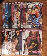 Ms. Marvel Comic Book Lot Of 17 *2006-2014* **Nice* picture