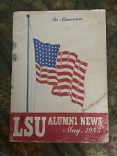 Rare WWII LSU Alumni News, May 1945 - WWII casualties - Including Alex Box picture