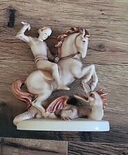 Goebel Hummel TMK5 7” St. George Slaying Dragon Figurine #55 picture