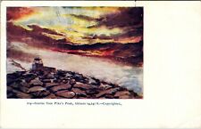  Sunrise From Pikes Peak Altitude 14147 ft. Vintage Postcard  picture