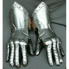 Medieval Pair of Finger Guantlets 18ga Knight Armor Gloves Cuirass Costume GSS94 picture